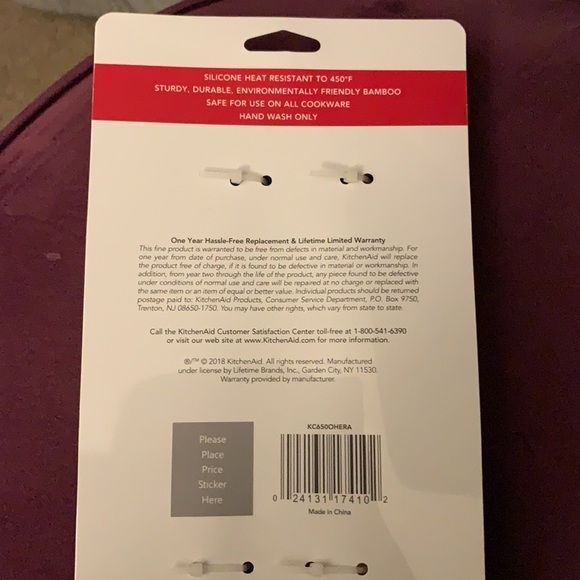 KITCHENAID 2pc Bamboo Handle Spatula Set - Picture 2 of 2